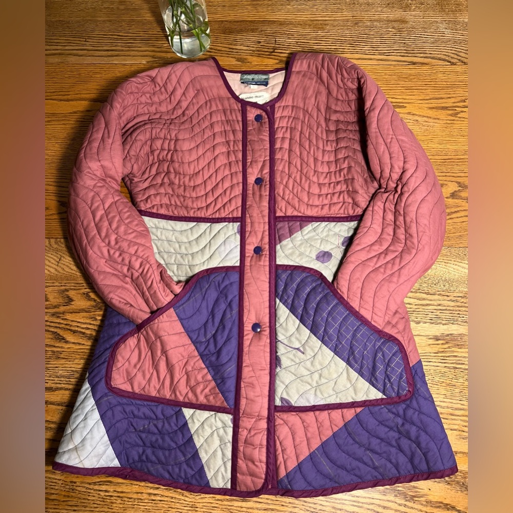 Rare! Vintage late 70’s Jeanne Marc quilted jacket for Saks - Picture 4 of 7